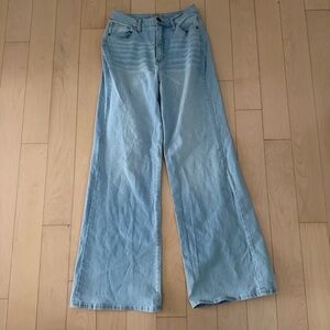 Wonderly Light Blue Wide Leg Jeans